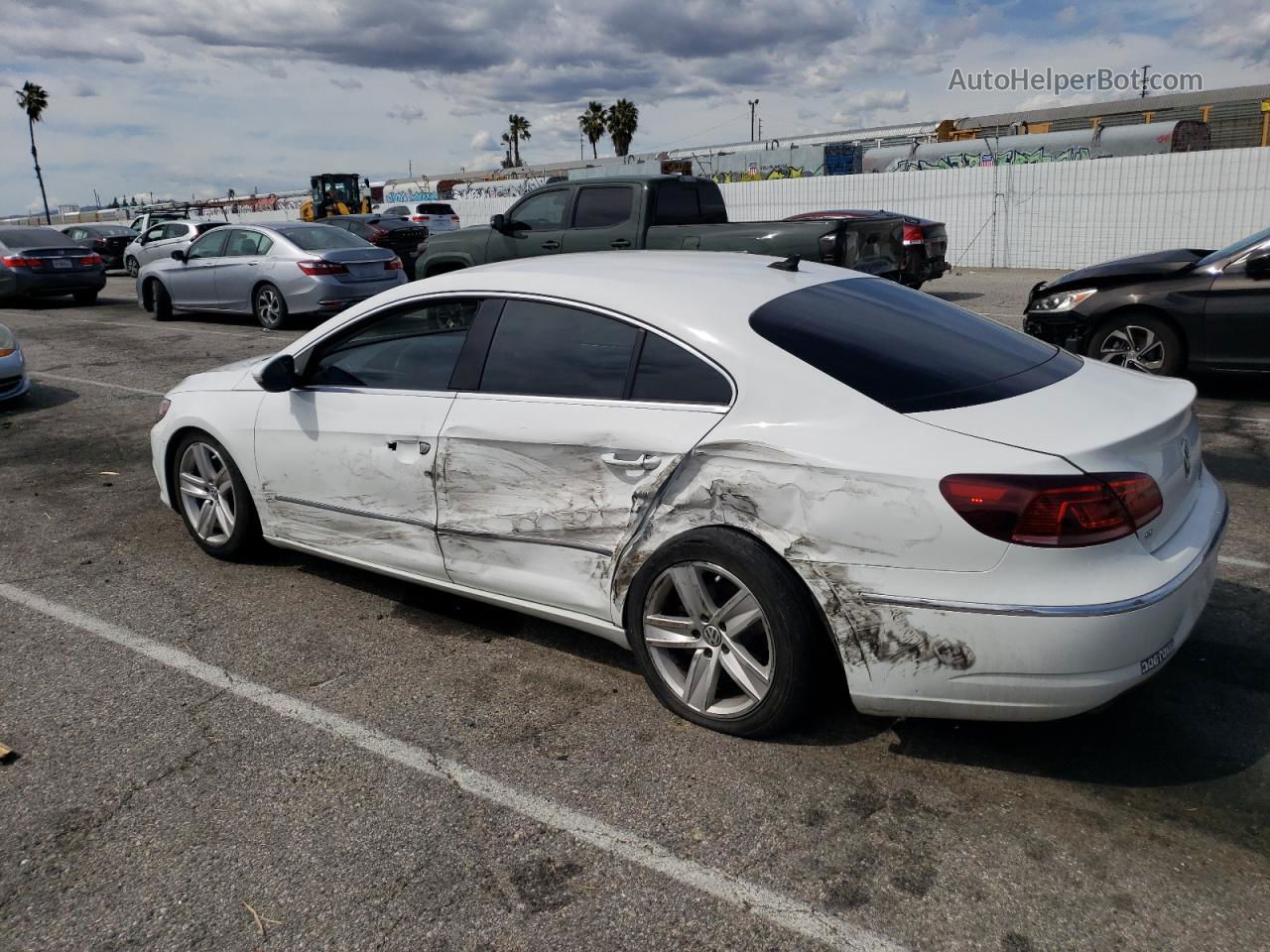 2016 Volkswagen Cc Base White vin: WVWBN7AN7GE514468