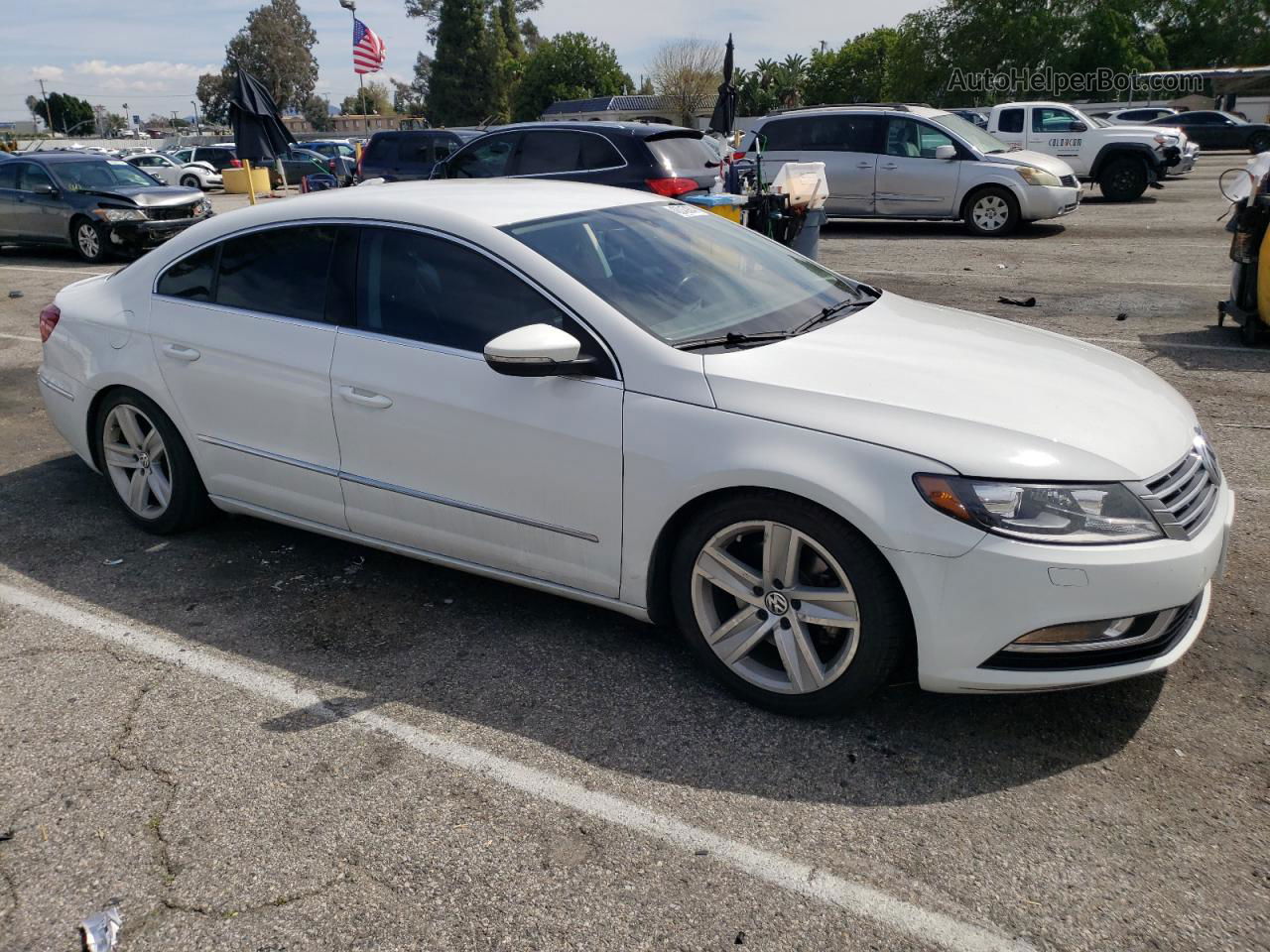 2016 Volkswagen Cc Base White vin: WVWBN7AN7GE514468