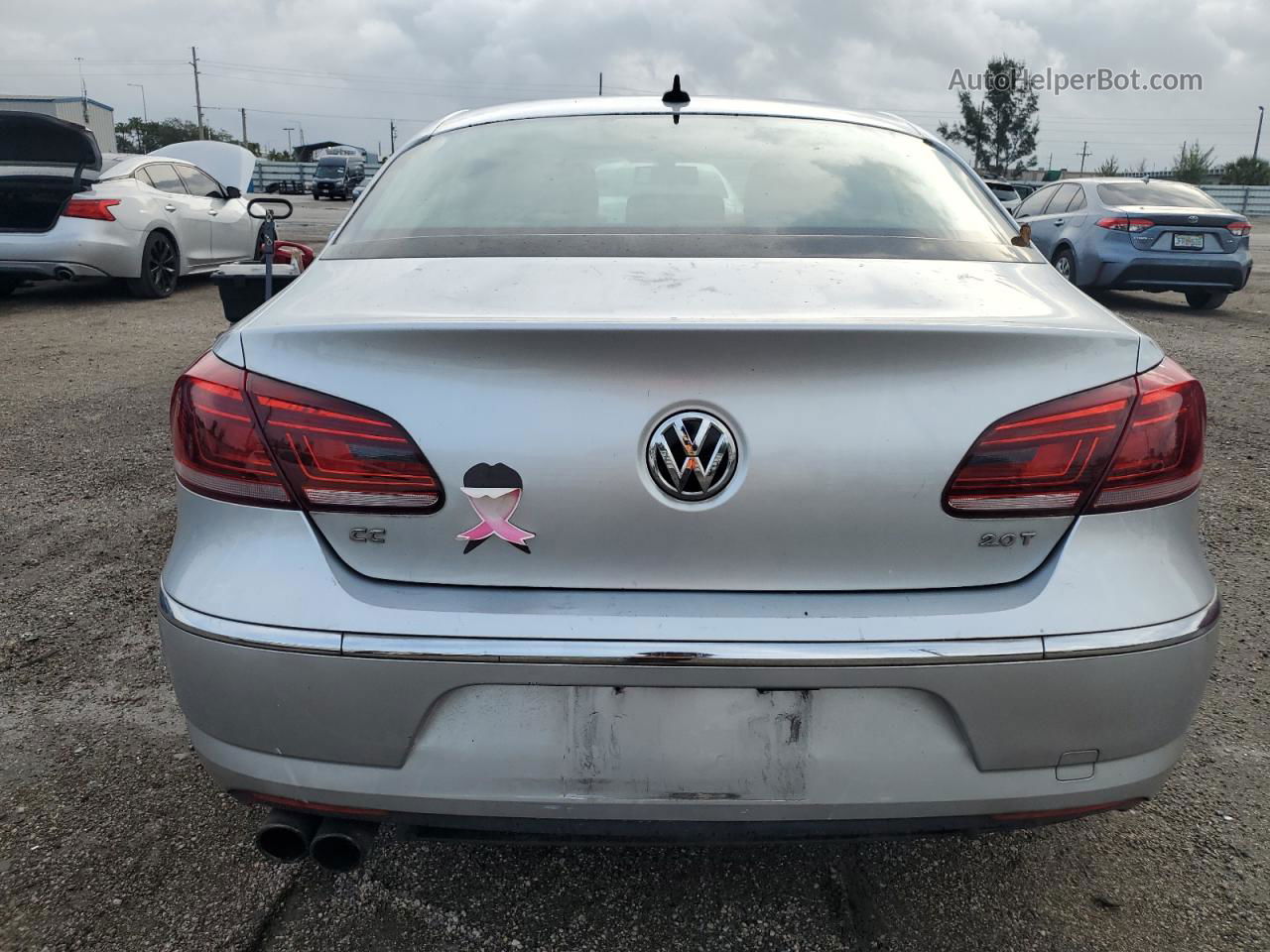 2013 Volkswagen Cc Sport Silver vin: WVWBN7AN8DE557423