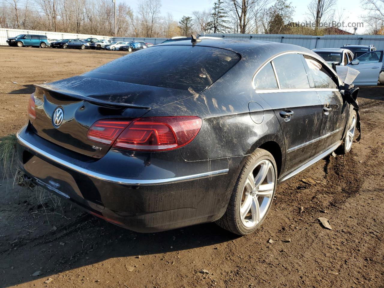 2013 Volkswagen Cc Sport Black vin: WVWBN7AN8DE567787