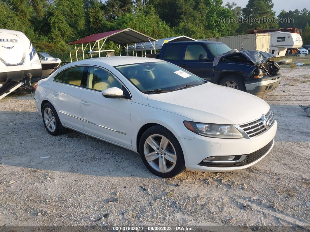 2014 Volkswagen Cc Sport White vin: WVWBN7AN8EE500771