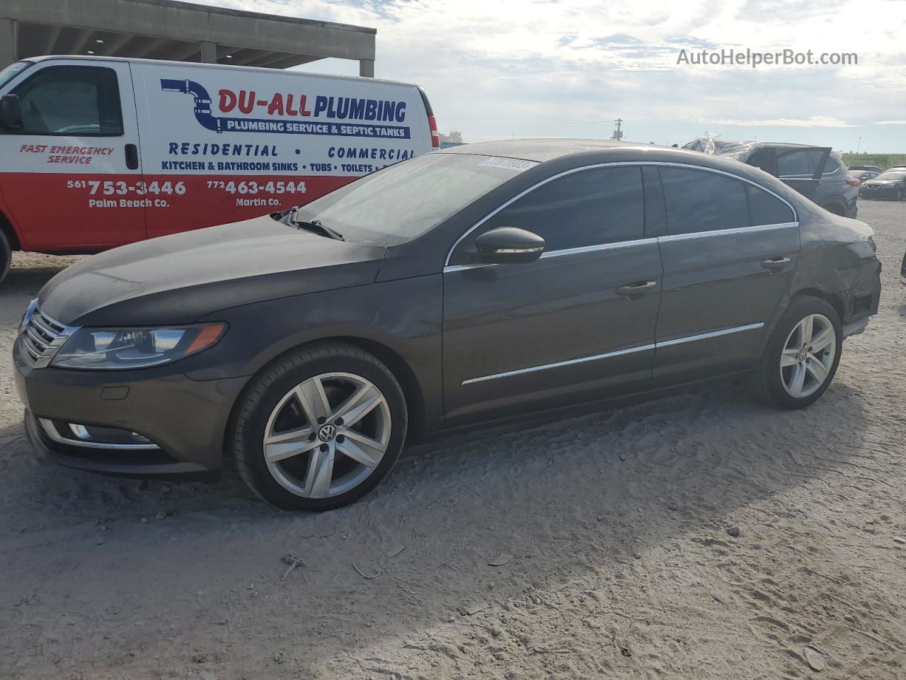 2014 Volkswagen Cc Sport Brown vin: WVWBN7AN8EE501922