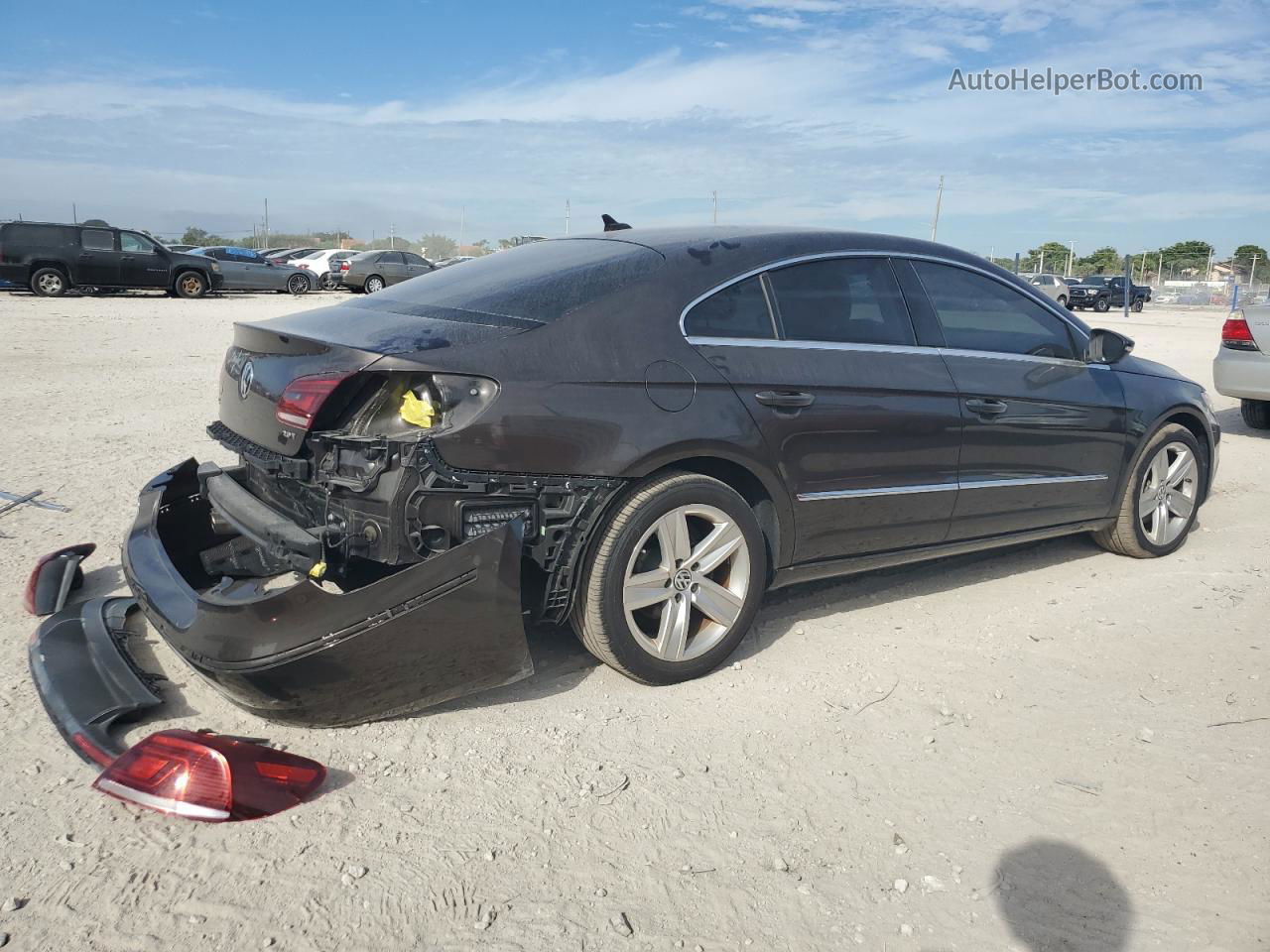 2014 Volkswagen Cc Sport Коричневый vin: WVWBN7AN8EE501922