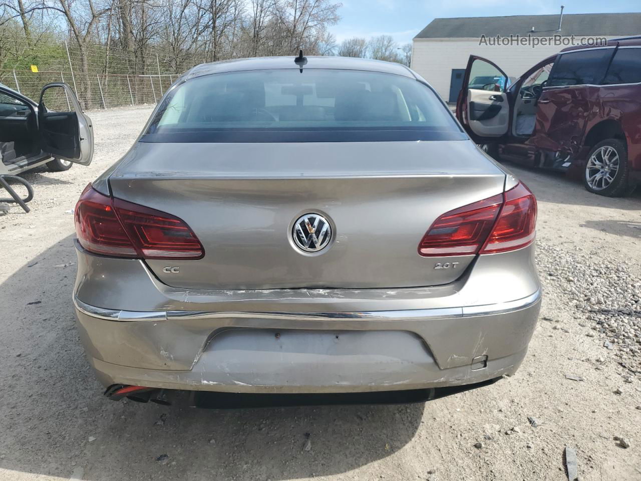 2014 Volkswagen Cc Sport Silver vin: WVWBN7AN8EE524679