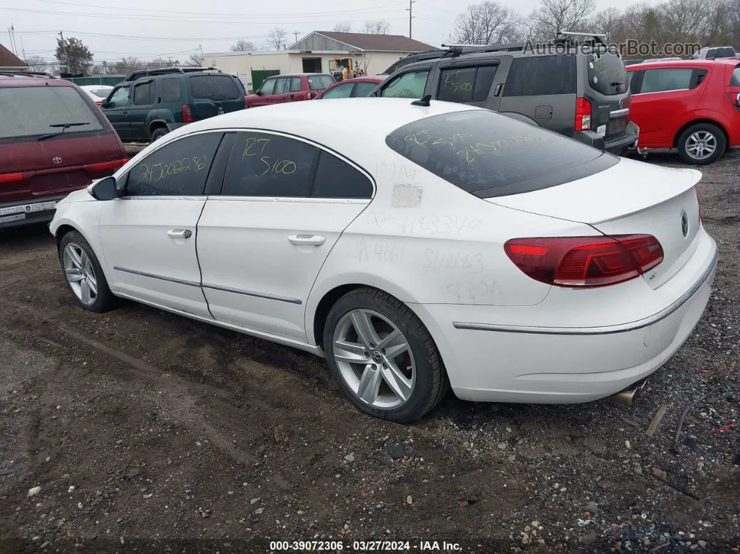 2013 Volkswagen Cc 2.0t Sport White vin: WVWBN7AN9DE512345