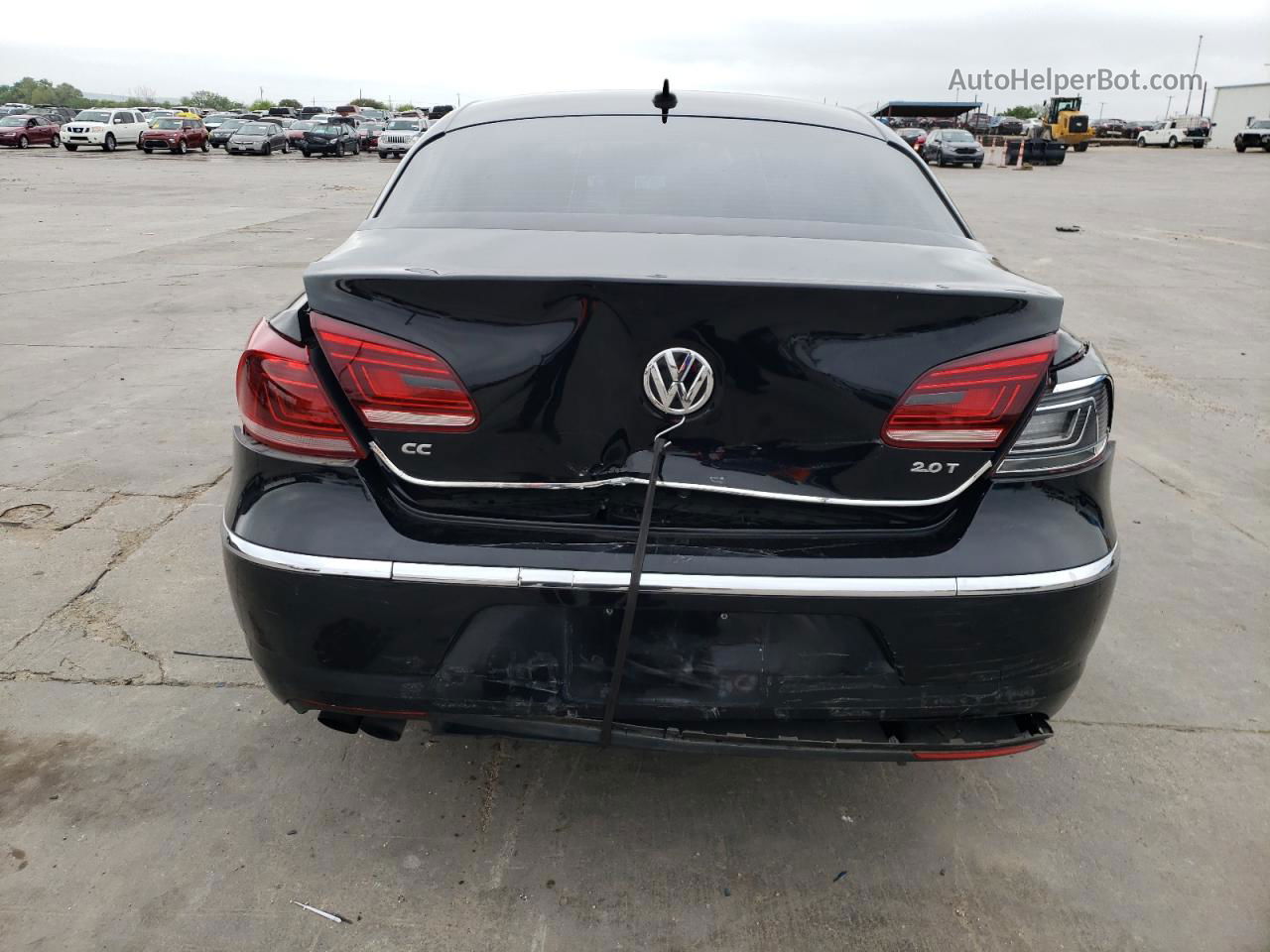 2014 Volkswagen Cc Sport Black vin: WVWBN7AN9EE536601