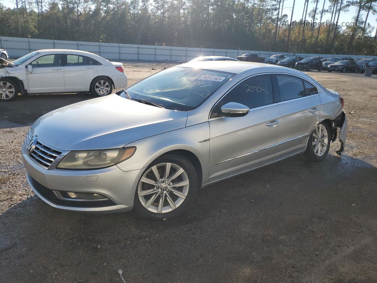 2013 Volkswagen Cc Sport Silver vin: WVWBN7ANXDE505579