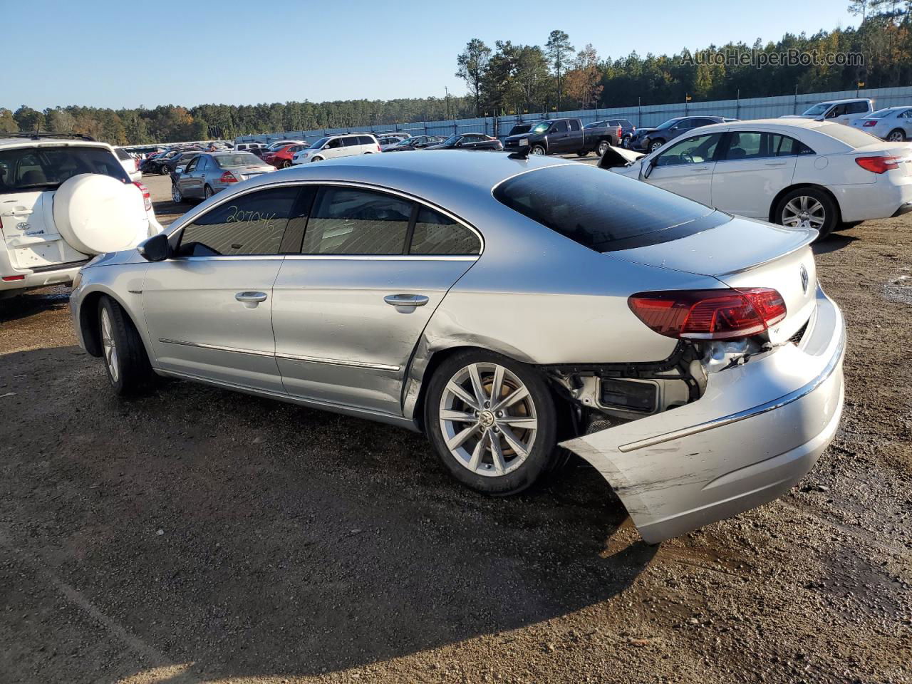 2013 Volkswagen Cc Sport Silver vin: WVWBN7ANXDE505579