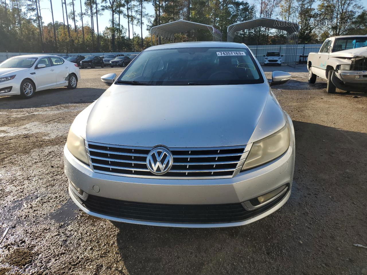 2013 Volkswagen Cc Sport Silver vin: WVWBN7ANXDE505579