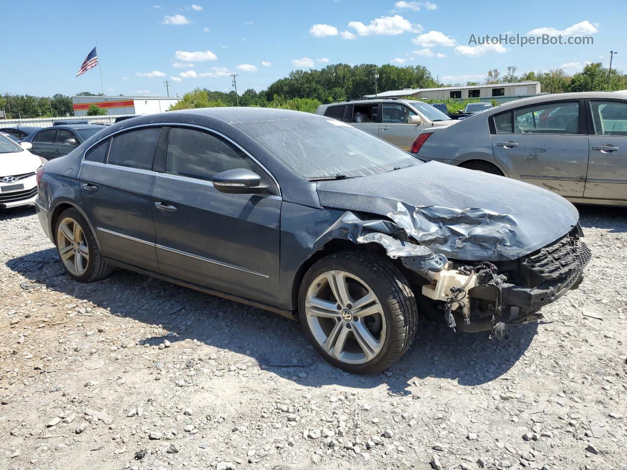 2013 Volkswagen Cc Sport Gray vin: WVWBN7ANXDE509776