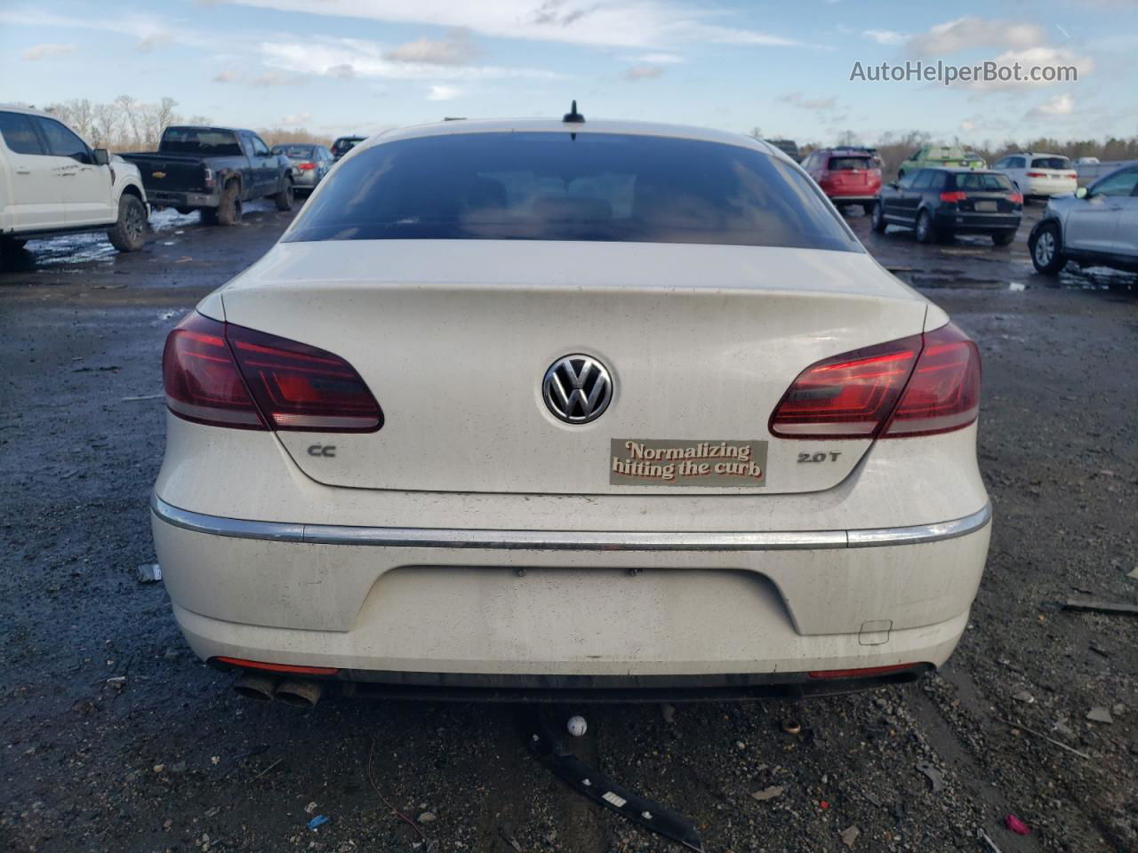 2013 Volkswagen Cc Sport Белый vin: WVWBN7ANXDE511205