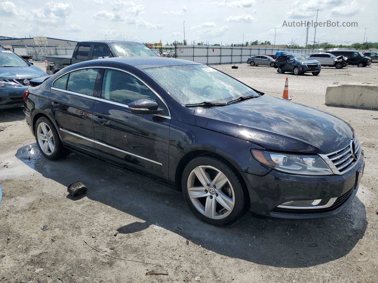 2013 Volkswagen Cc Sport Black vin: WVWBN7ANXDE546455