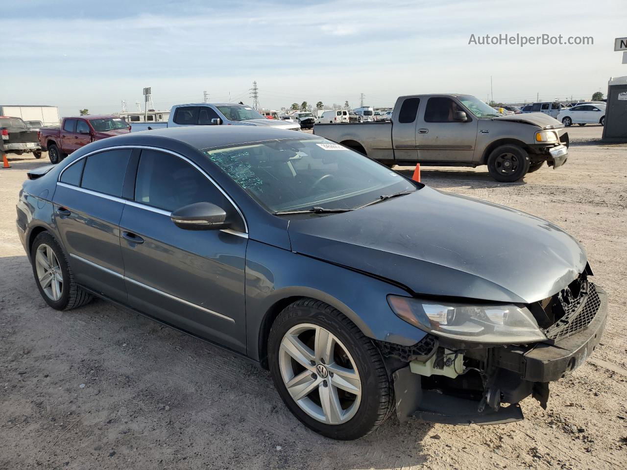 2013 Volkswagen Cc Sport Gray vin: WVWBN7ANXDE555544