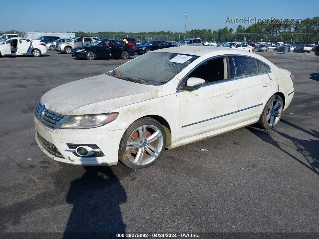 2014 Volkswagen Cc 2.0t R-line White vin: WVWBN7ANXEE513991