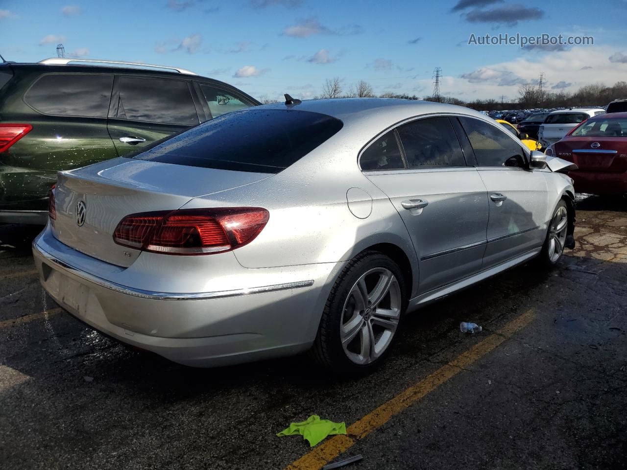 2016 Volkswagen Cc Base Silver vin: WVWBN7ANXGE502475