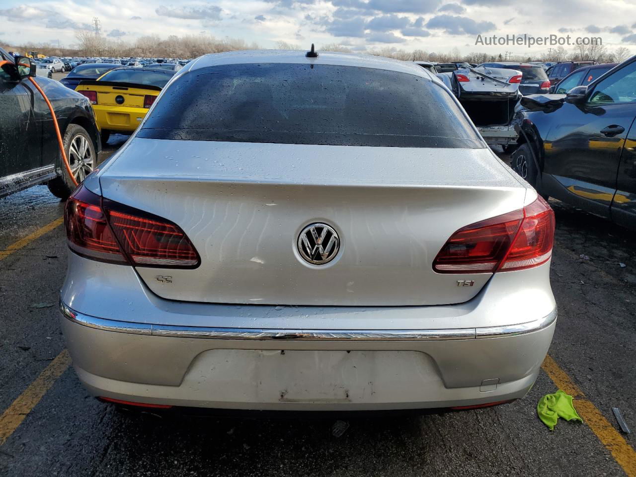 2016 Volkswagen Cc Base Silver vin: WVWBN7ANXGE502475