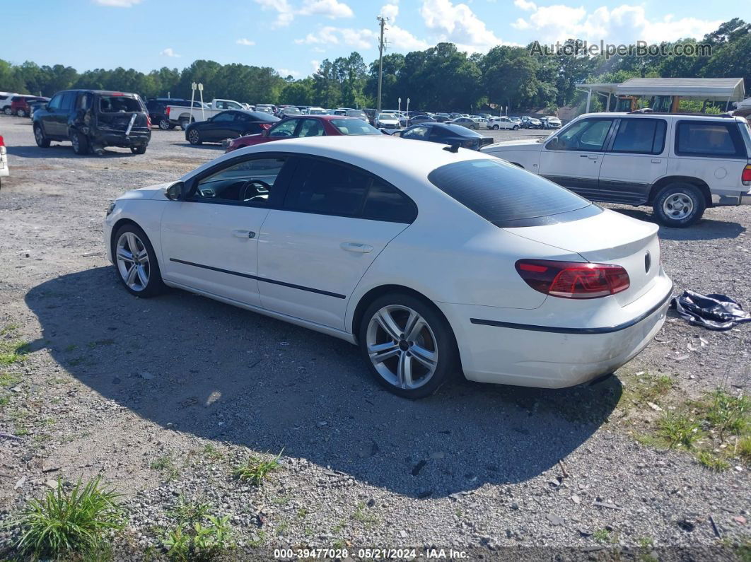 2013 Volkswagen Cc 2.0t Sport Plus White vin: WVWBP7AN0DE501244