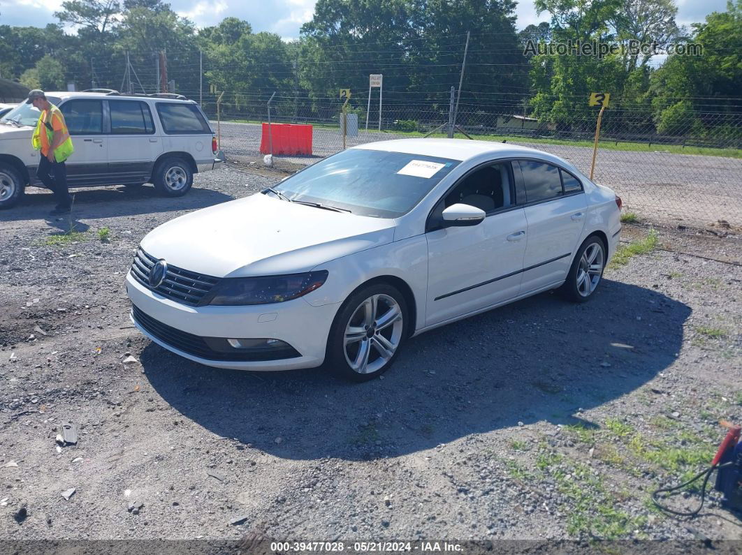 2013 Volkswagen Cc 2.0t Sport Plus White vin: WVWBP7AN0DE501244