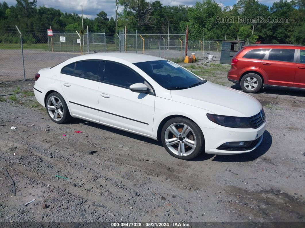 2013 Volkswagen Cc 2.0t Sport Plus White vin: WVWBP7AN0DE501244