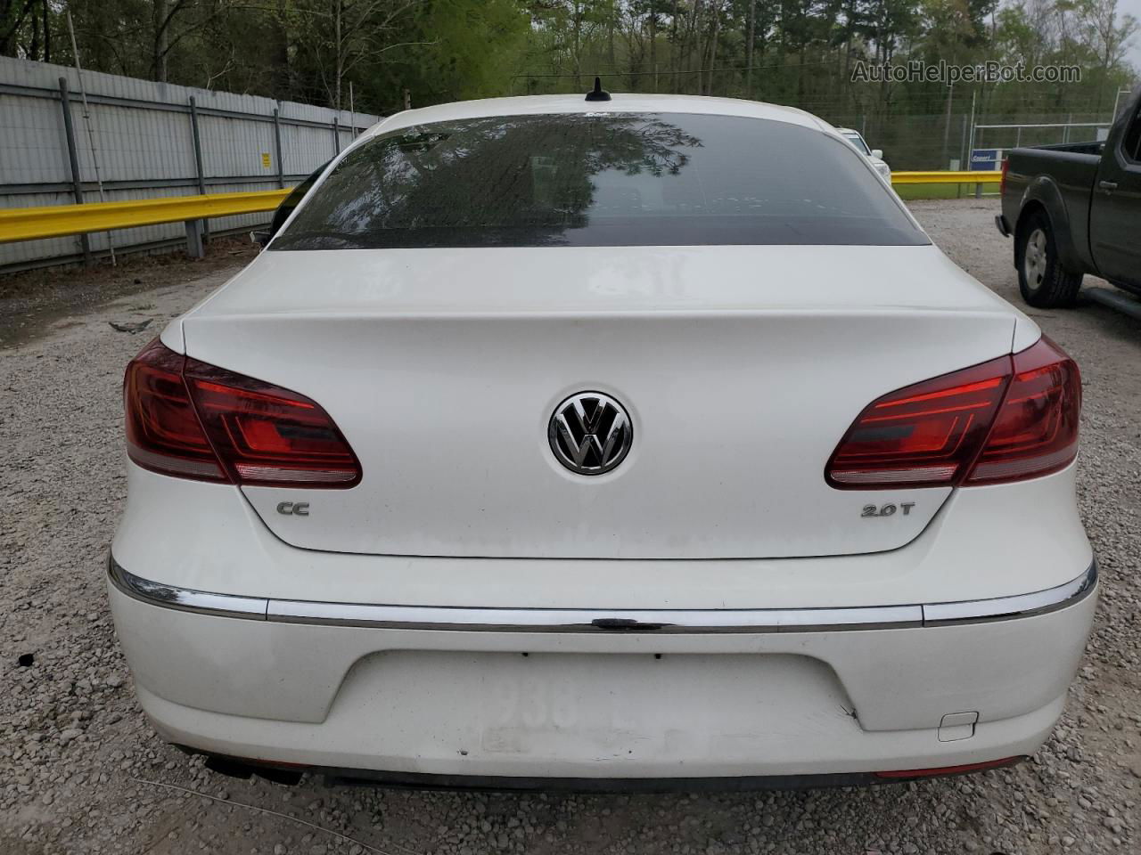 2013 Volkswagen Cc Sport White vin: WVWBP7AN0DE502233