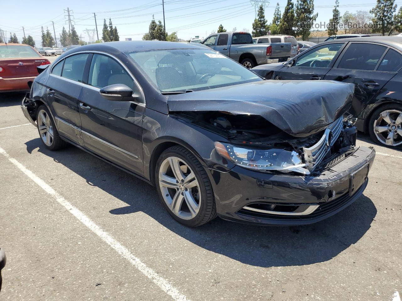 2013 Volkswagen Cc Sport Black vin: WVWBP7AN0DE506931