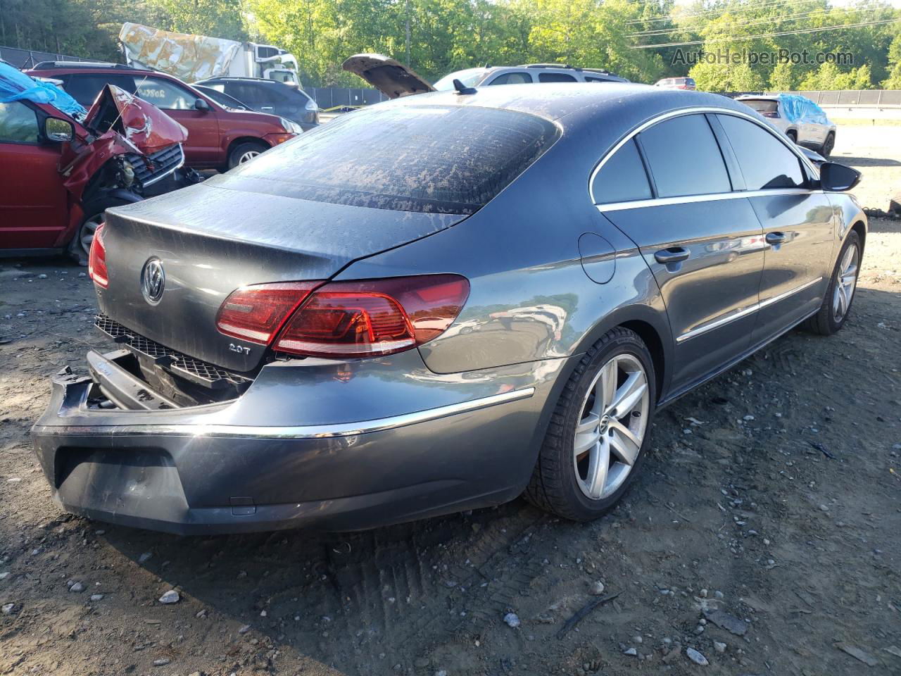 2013 Volkswagen Cc Sport Gray vin: WVWBP7AN0DE511305