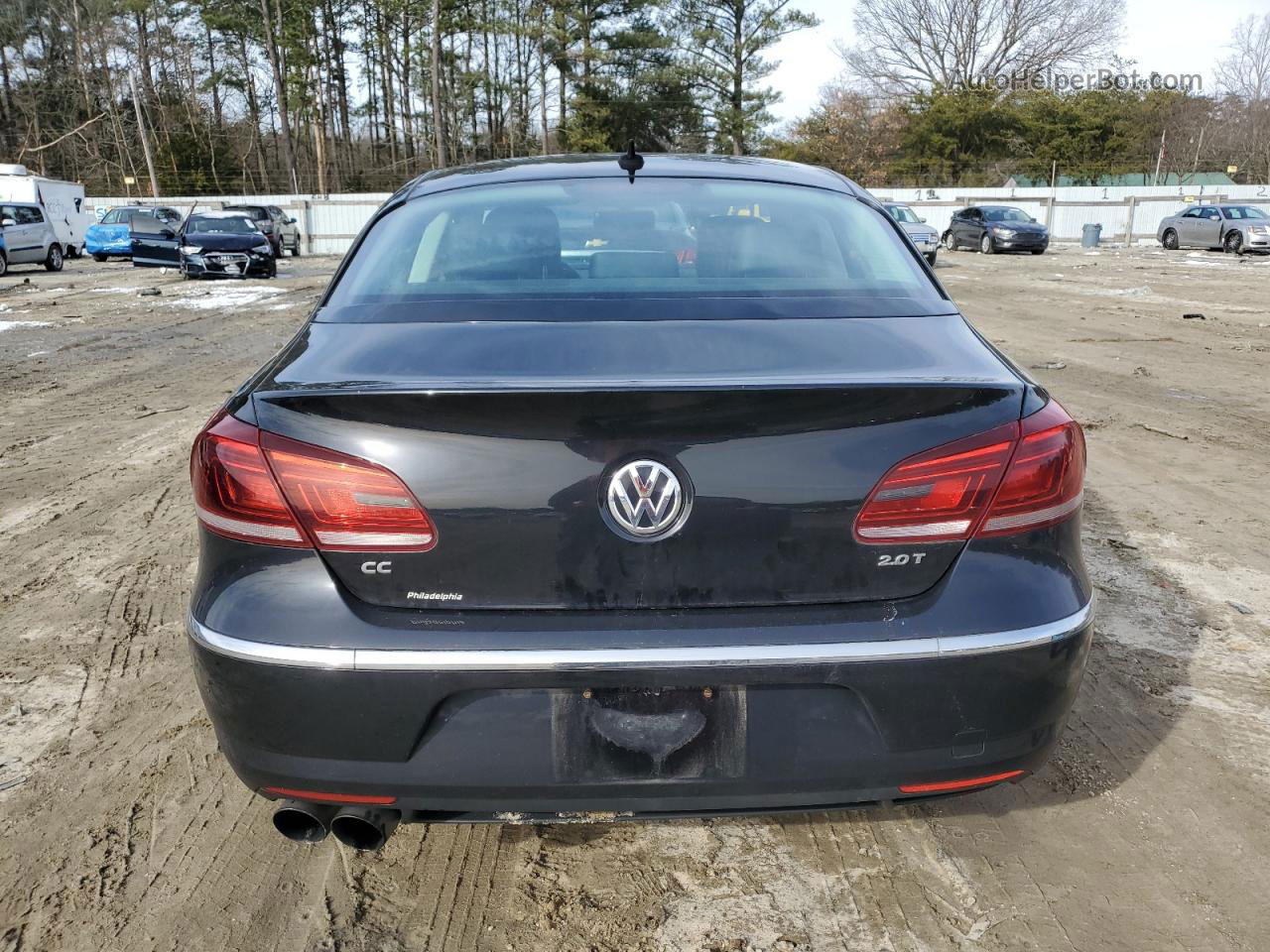 2013 Volkswagen Cc Sport Black vin: WVWBP7AN0DE554719