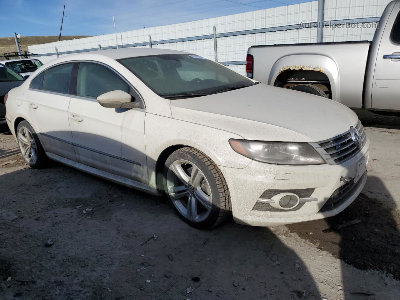 2013 Volkswagen Cc Sport White vin: WVWBP7AN0DE558270