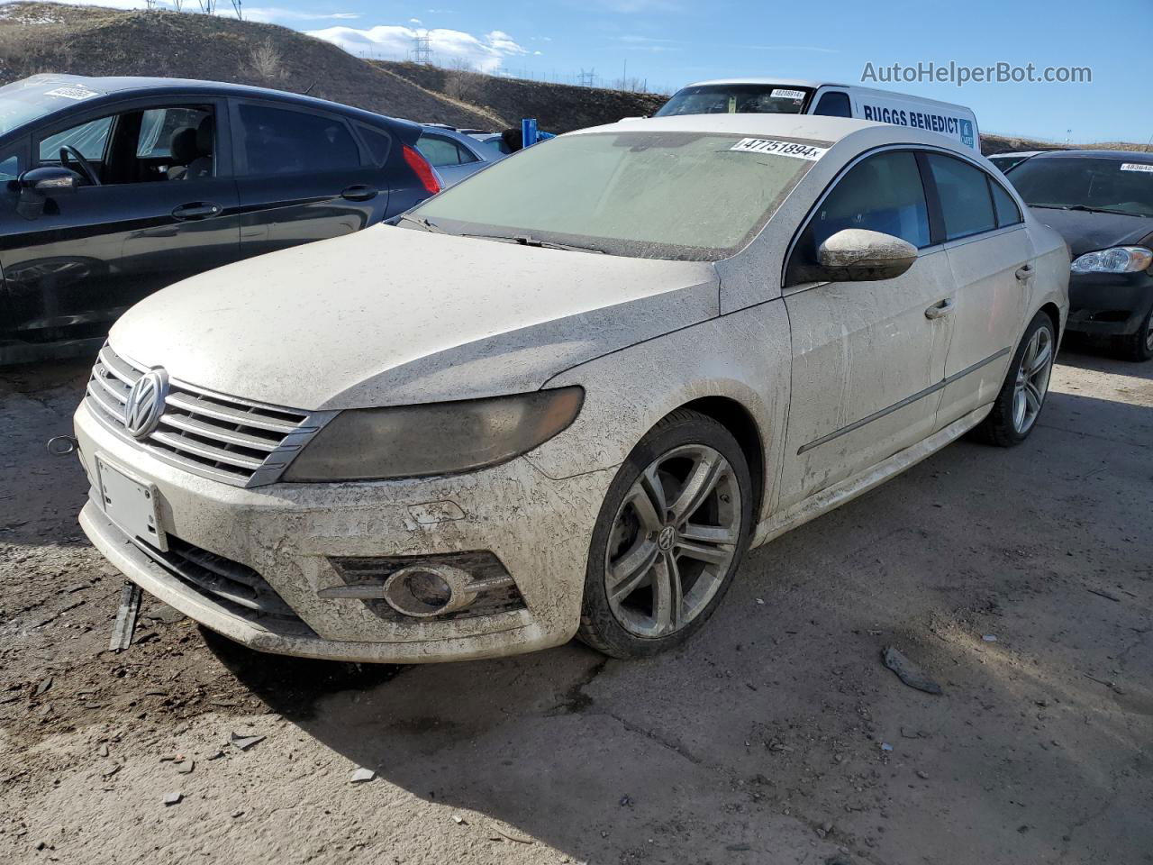 2013 Volkswagen Cc Sport White vin: WVWBP7AN0DE558270