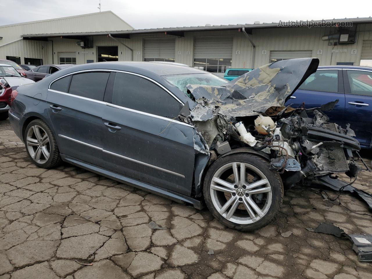 2013 Volkswagen Cc Sport Blue vin: WVWBP7AN0DE562707