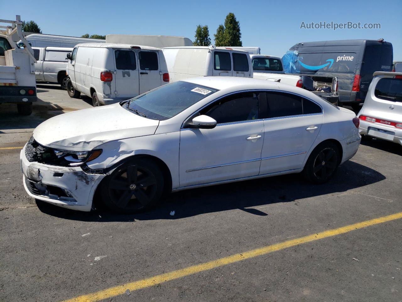 2014 Volkswagen Cc Sport Белый vin: WVWBP7AN0EE522046