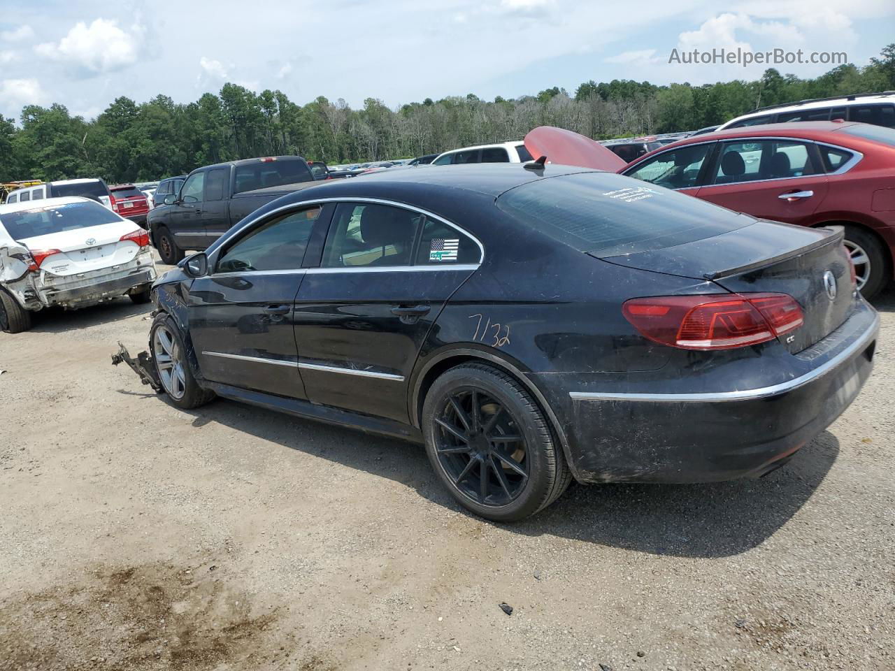 2014 Volkswagen Cc Sport Black vin: WVWBP7AN0EE527134