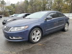 2014 Volkswagen Cc Sport Blue vin: WVWBP7AN0EE529322