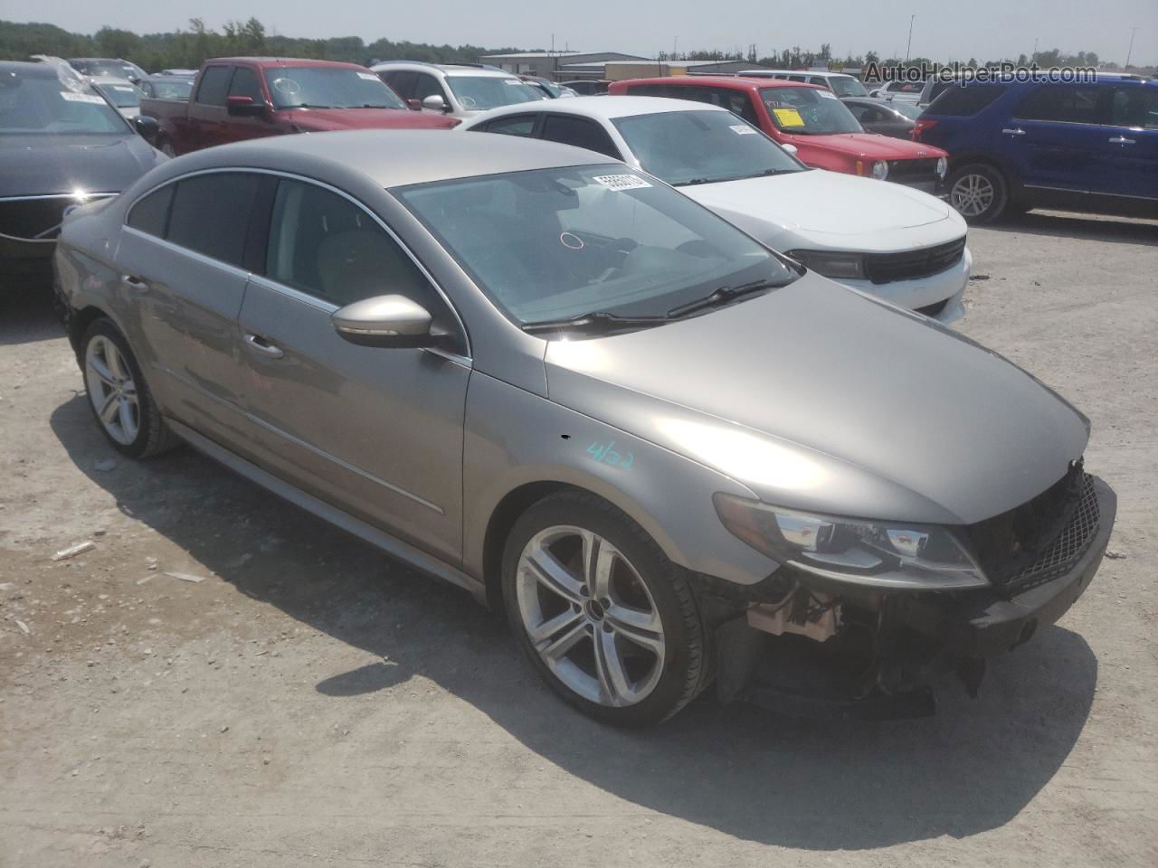 2014 Volkswagen Cc Sport Gray vin: WVWBP7AN0EE536495