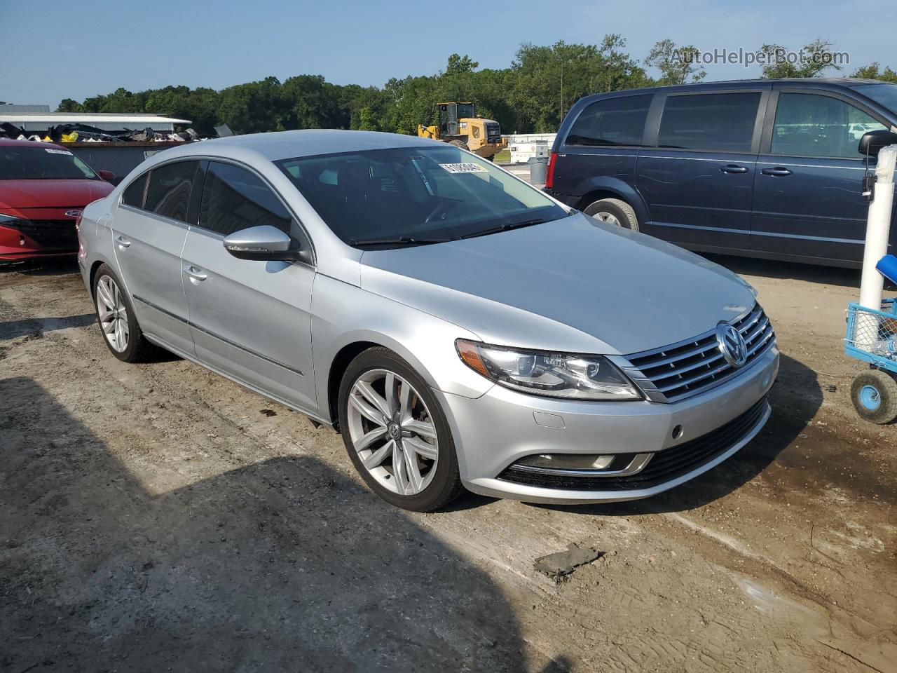 2014 Volkswagen Cc Sport Silver vin: WVWBP7AN0EE539395