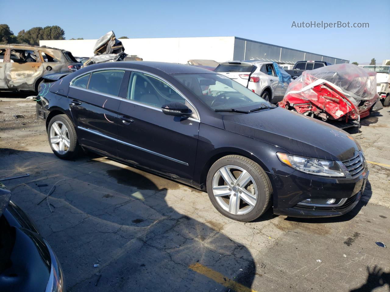 2016 Volkswagen Cc Base Black vin: WVWBP7AN0GE512944