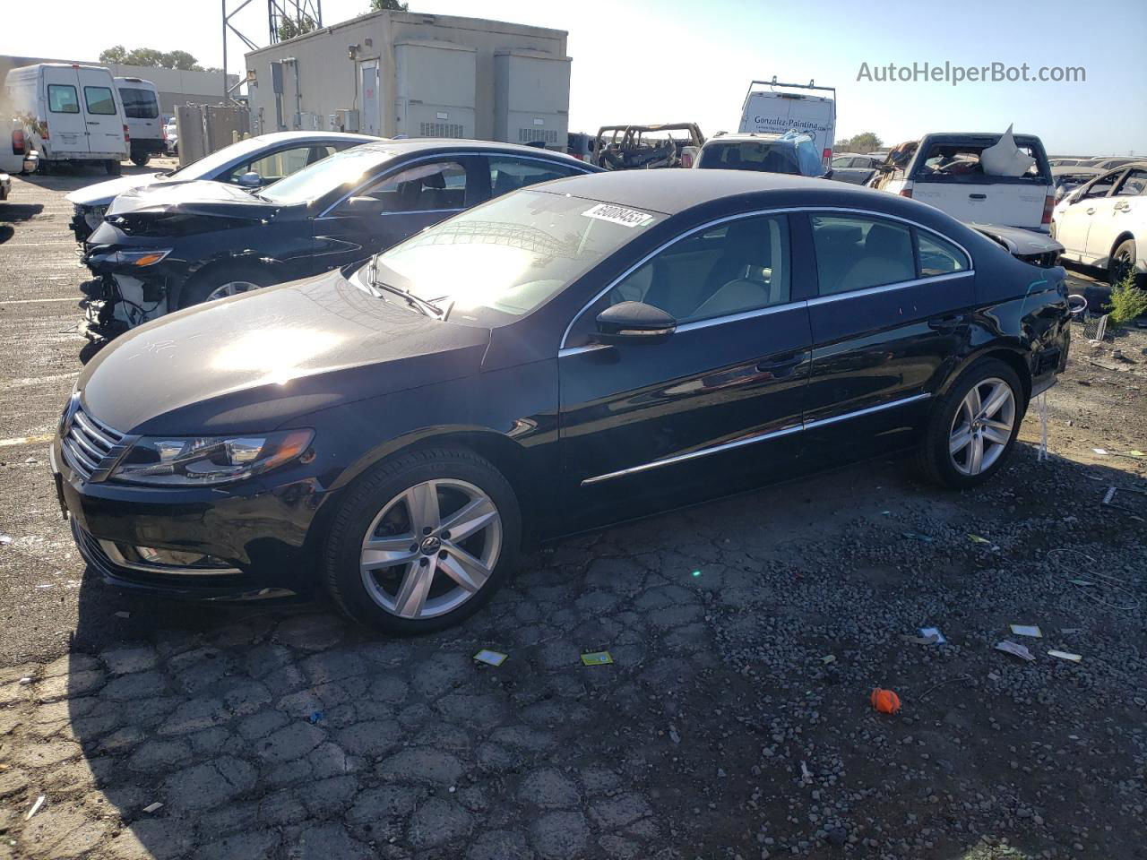 2016 Volkswagen Cc Base Black vin: WVWBP7AN0GE512944