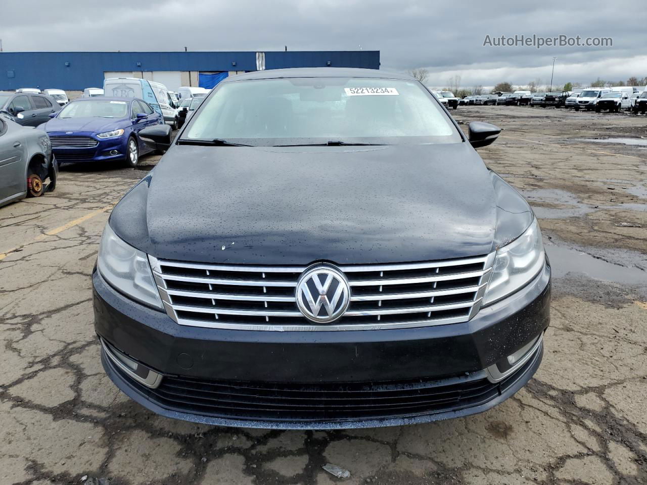 2013 Volkswagen Cc Sport Black vin: WVWBP7AN1DE500054