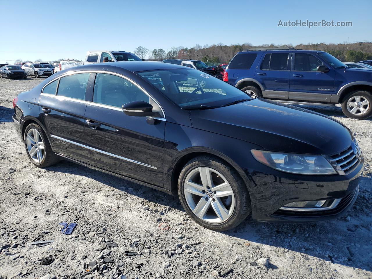 2013 Volkswagen Cc Sport Black vin: WVWBP7AN1DE521566