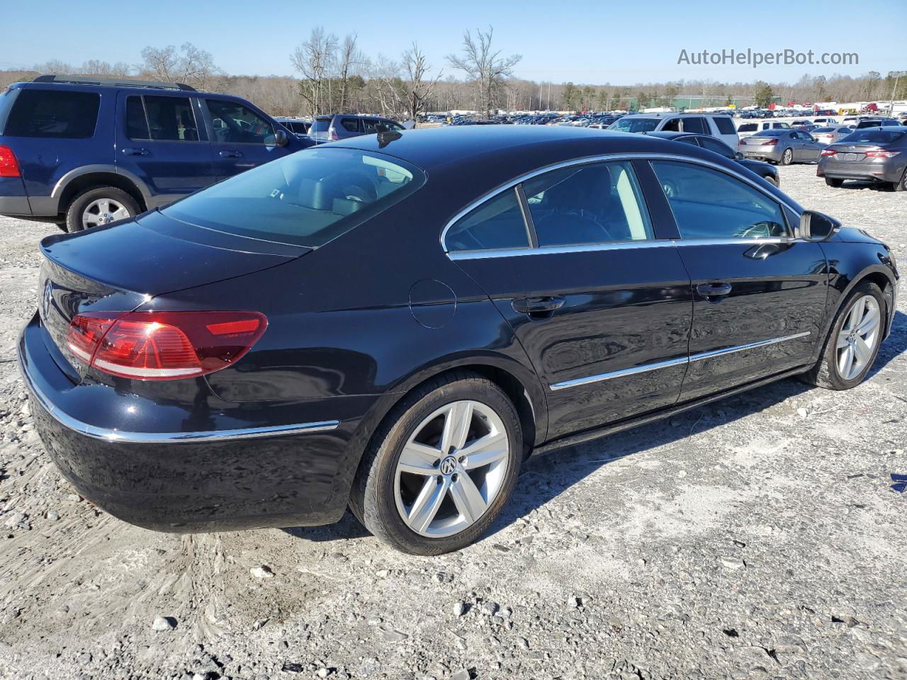 2013 Volkswagen Cc Sport Black vin: WVWBP7AN1DE521566