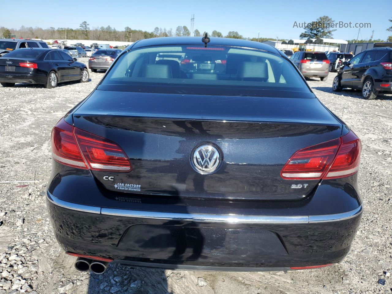 2013 Volkswagen Cc Sport Black vin: WVWBP7AN1DE521566