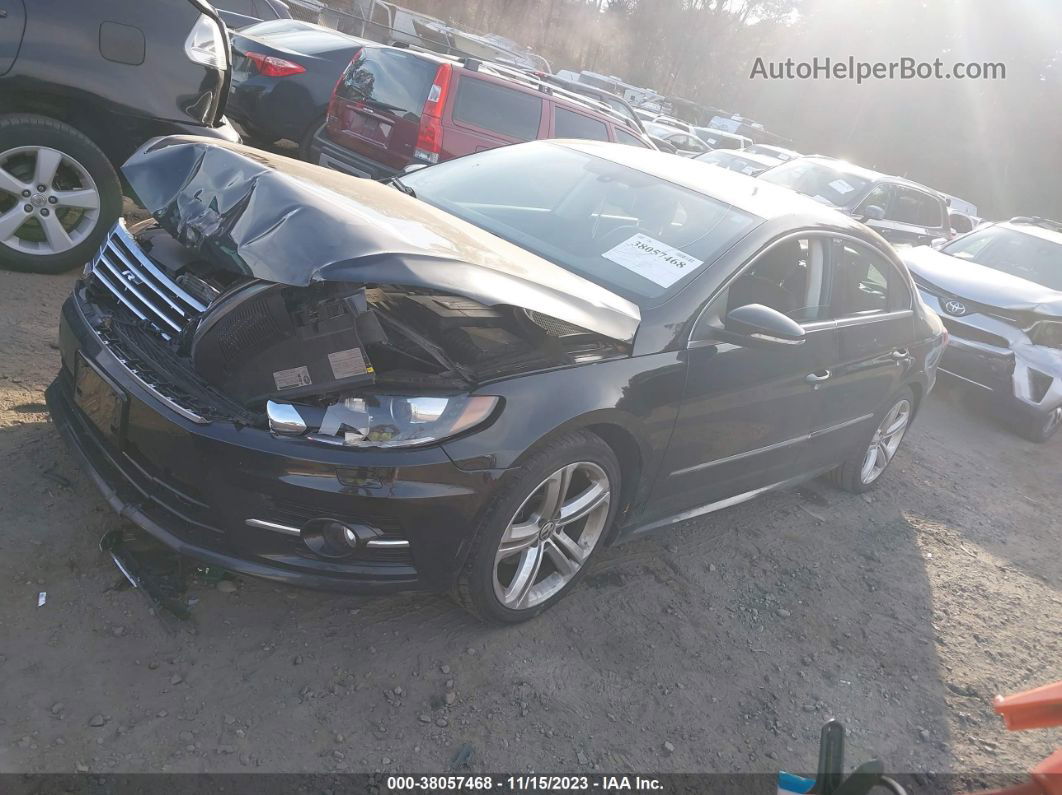 2014 Volkswagen Cc 2.0t R-line Black vin: WVWBP7AN1EE503540