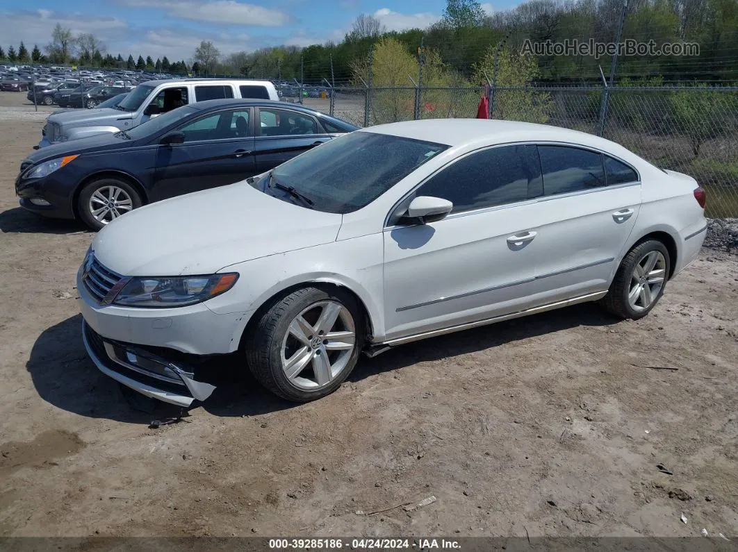 2014 Volkswagen Cc 2.0t Sport White vin: WVWBP7AN1EE504185