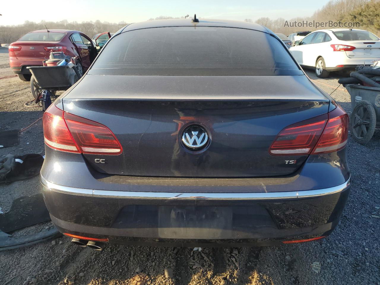 2016 Volkswagen Cc Base Blue vin: WVWBP7AN1GE502780