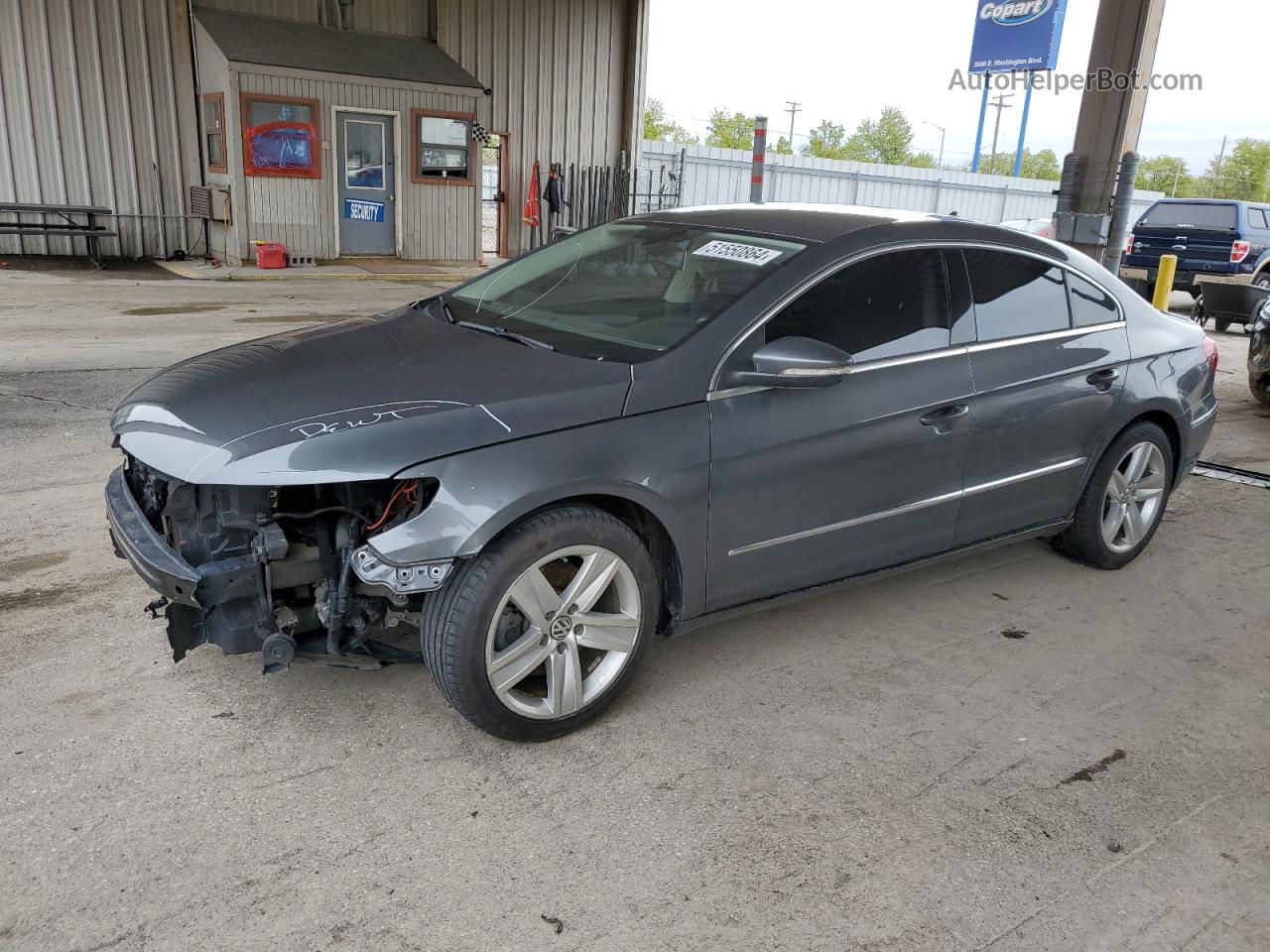 2016 Volkswagen Cc Base Серый vin: WVWBP7AN1GE515609