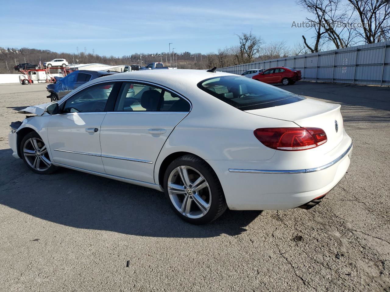 2013 Volkswagen Cc Sport White vin: WVWBP7AN2DE500046