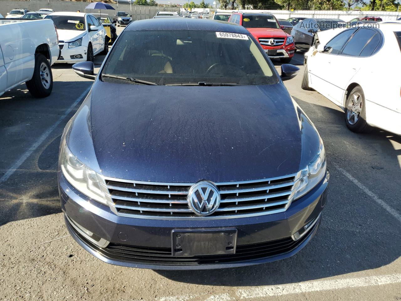 2013 Volkswagen Cc Sport Синий vin: WVWBP7AN2DE504534