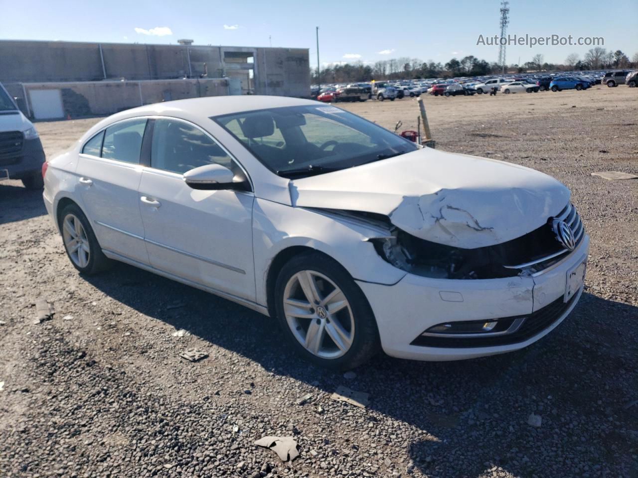 2013 Volkswagen Cc Sport White vin: WVWBP7AN2DE523259