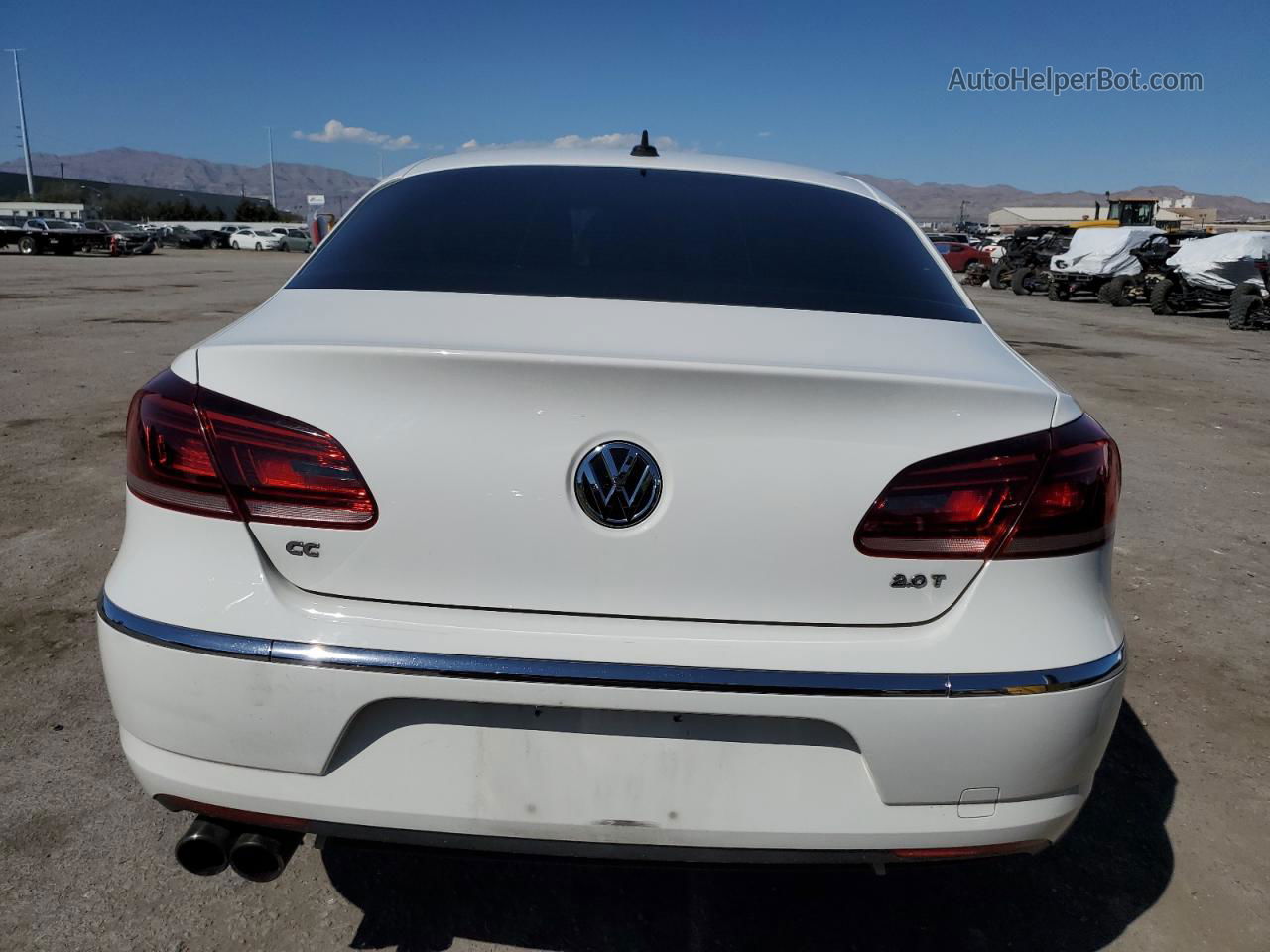 2013 Volkswagen Cc Sport White vin: WVWBP7AN2DE529658