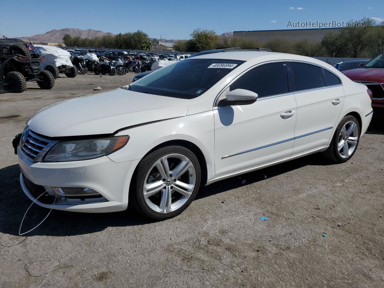 2013 Volkswagen Cc Sport White vin: WVWBP7AN2DE529658